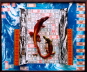 Arche Noah 2000  1999 Krokodile Geldscheine, Stoff Postkarten, Lackfarbe und Zinkplatte auf Holz 122x150 x 27
