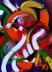 Der Teufelstaenzer aus Irian Jaya , 2003Oelfarbe auf Leinwand 60 x 80
