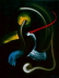 Die Erleuchtung des kleinen Johannes, 2005 Oelfarbe auf Leinwand 60 x 80