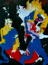 Sphinx, 2002 Oelfarbe, Lackfarbe und Collage auf Leinwand 60 x 80